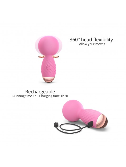 Розовый мини-wand вибратор Itsy Bitsy Mini Wand Vibrator - Love to Love