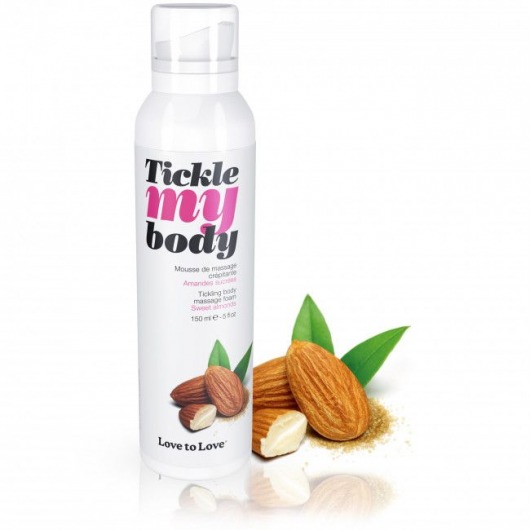 Массажная хрустящая пенка Tickle My Body Sweet Almonds с ароматом миндаля - 150 мл. - Love to Love - купить с доставкой в Первоуральске