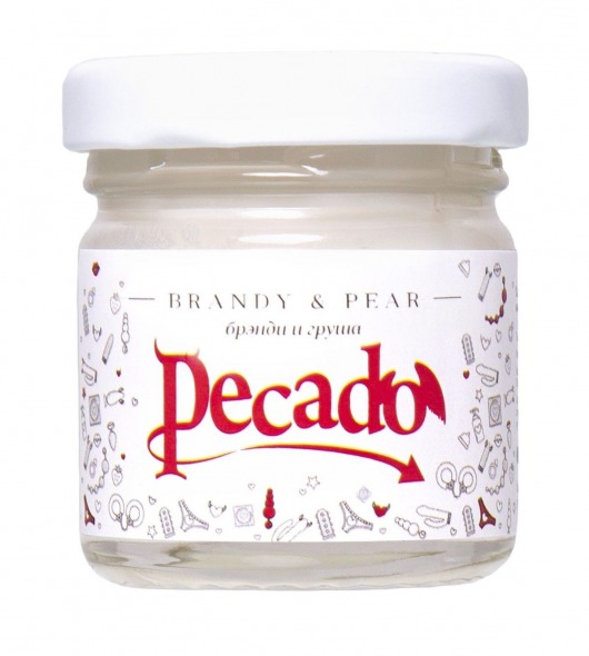 Массажная свеча Brandy   Pear - 35 мл. - Pecado - купить с доставкой в Первоуральске