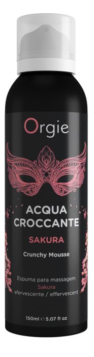 Хрустящая пенка для массажа Orgie Acqua Croccante Sakura с ароматом сакуры - 150 мл. - ORGIE - купить с доставкой в Первоуральске