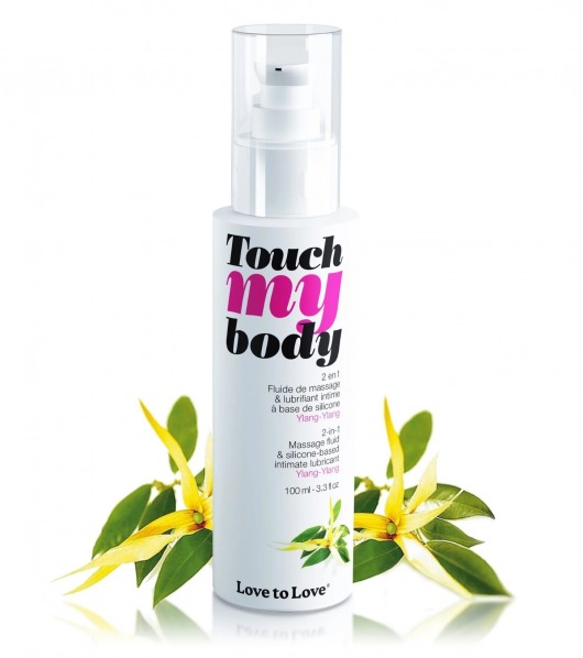 Силиконовый лубрикант 2-в-1 Touch My Body с ароматом иланг-иланга - 100 мл. - Love to Love - купить с доставкой в Первоуральске