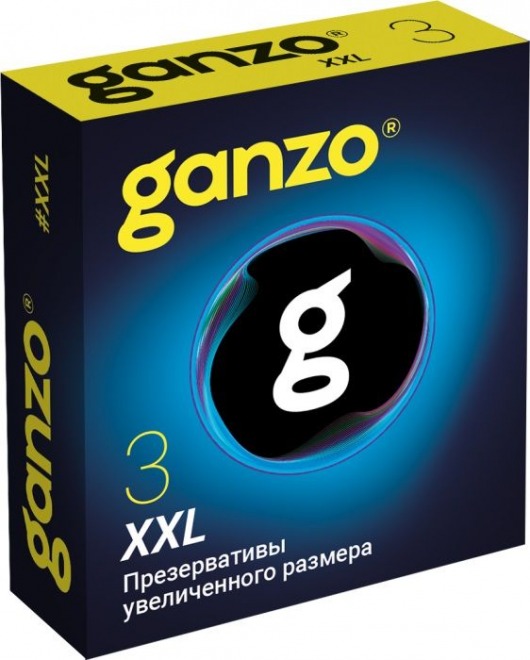 Презервативы увеличенного размера Ganzo XXL - 3 шт. - Ganzo - купить с доставкой в Первоуральске