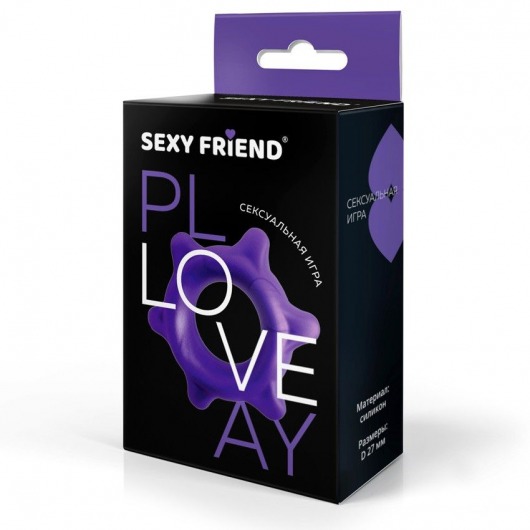 Фиолетовое эрекционное кольцо с шипиками - 1137 - в Первоуральске купить с доставкой