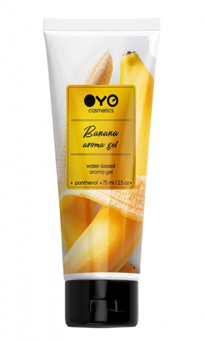 Лубрикант на водной основе OYO Aroma Gel Banana с ароматом банана - 75 мл. - OYO - купить с доставкой в Первоуральске