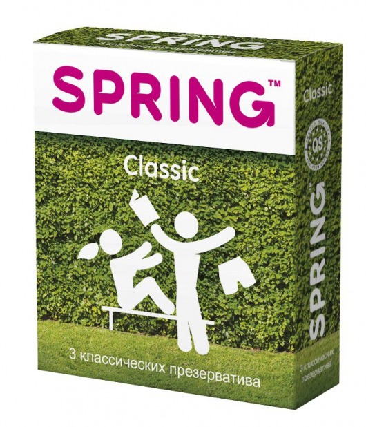 Классические презервативы SPRING CLASSIC - 3 шт. - SPRING - купить с доставкой в Первоуральске