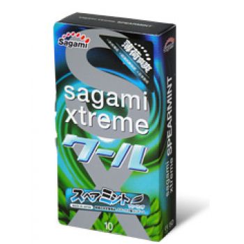 Презервативы Sagami Xtreme Mint с ароматом мяты - 10 шт. - Sagami - купить с доставкой в Первоуральске