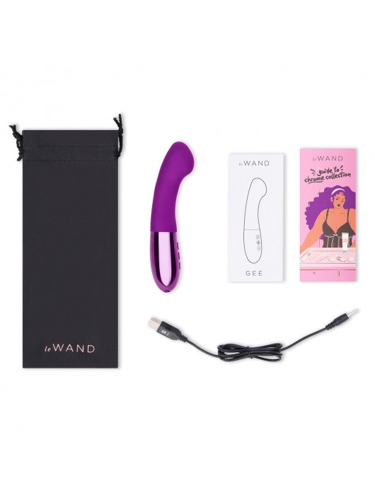 Фиолетовый вибростимулятор для G-точки Gee - 16,6 см. - Le Wand
