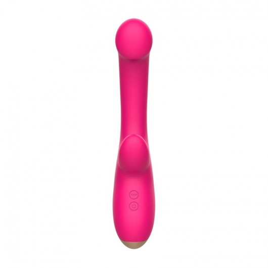 Розовый изогнутый вибромассажер - 20,3 см. - I-MOON