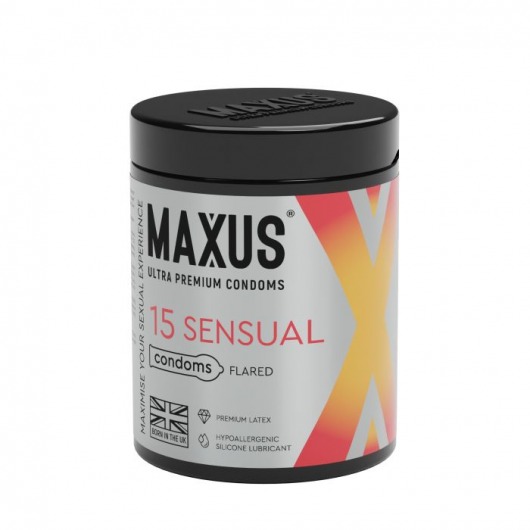 Анатомические презервативы MAXUS Sensual - 15 шт. - Maxus - купить с доставкой в Первоуральске