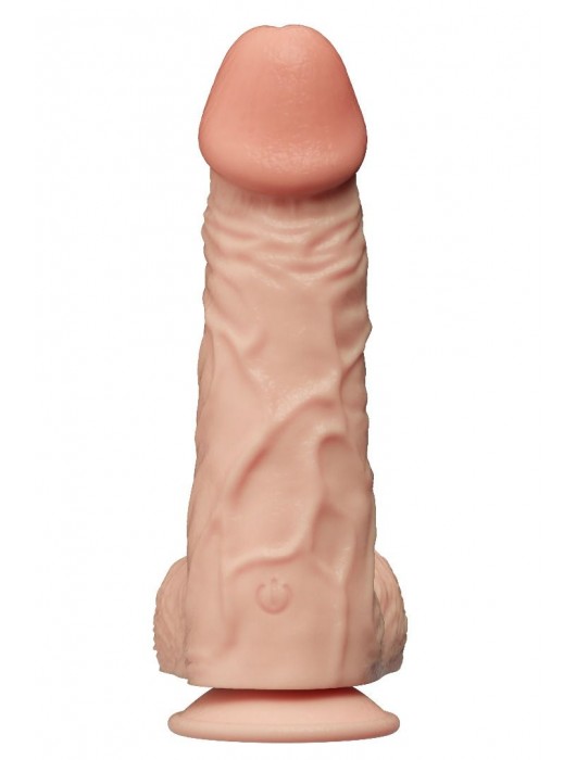 Телесный вибромассажер на присоске - 22,6 см. - LOVETOY (А-Полимер)