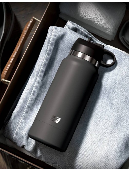 Серый мастурбатор в виде бутылки F*ck Flask - Pipedream - в Первоуральске купить с доставкой