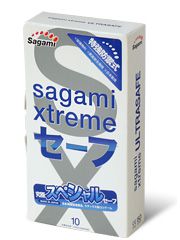 Презервативы Sagami Xtreme Ultrasafe с двойным количеством смазки - 10 шт. - Sagami - купить с доставкой в Первоуральске