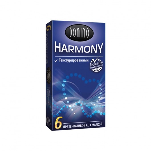 Текстурированные презервативы Domino Harmony - 6 шт. - Domino - купить с доставкой в Первоуральске