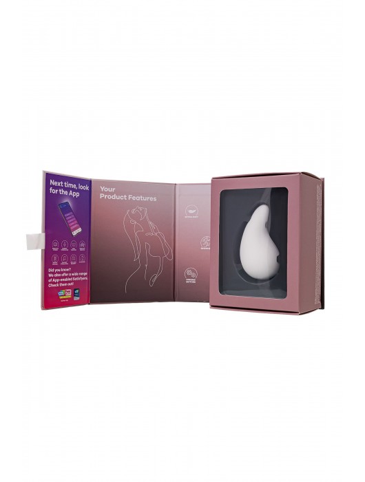 Белый вибромассажер в форме капли Dew Drop - Satisfyer