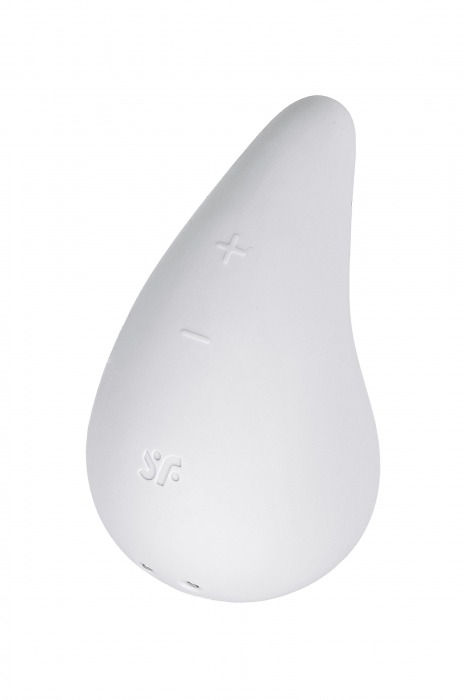 Белый вибромассажер в форме капли Dew Drop - Satisfyer