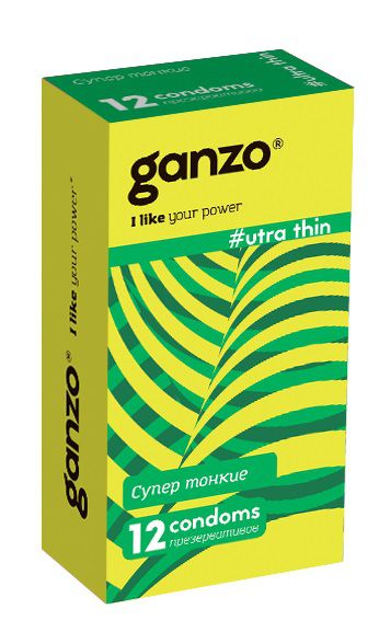 Ультратонкие презервативы Ganzo Ultra thin - 12 шт. - Ganzo - купить с доставкой в Первоуральске