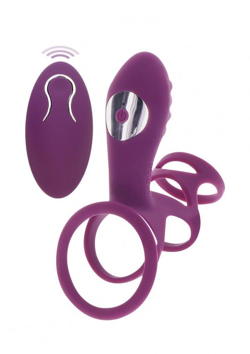 Фиолетовая эрекционная вибронасадка Halo Halo C-Ring Sleeve - Toy Joy - в Первоуральске купить с доставкой