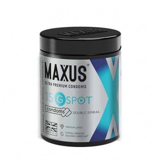 Гладкие презервативы Maxus G spot с двойной спиралью - 15 шт. - Maxus - купить с доставкой в Первоуральске