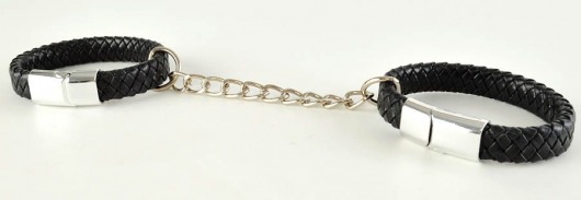 Черные наручники среднего размера «Вояж» - Sitabella - купить с доставкой в Первоуральске