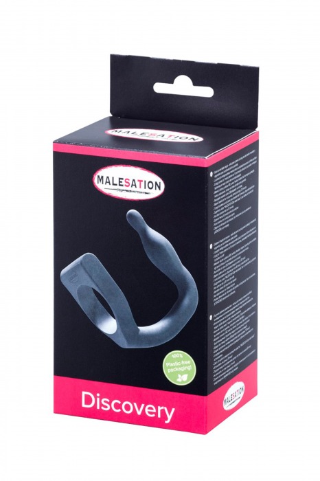 Эрекционное кольцо с вибровтулкой Discovery - MALESATION - в Первоуральске купить с доставкой