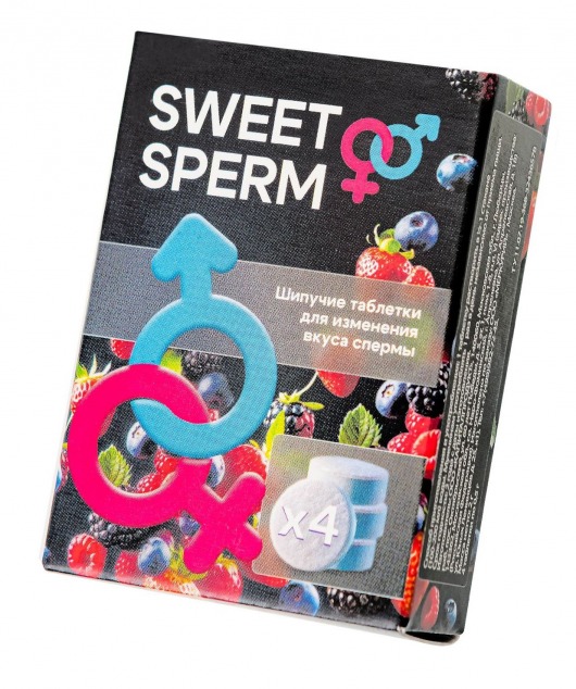 Шипучие таблетки для мужчин Sweet Sperm для изменения вкуса спермы (4 шт. по 0,5 гр.) - Капиталпродукт - купить с доставкой в Первоуральске