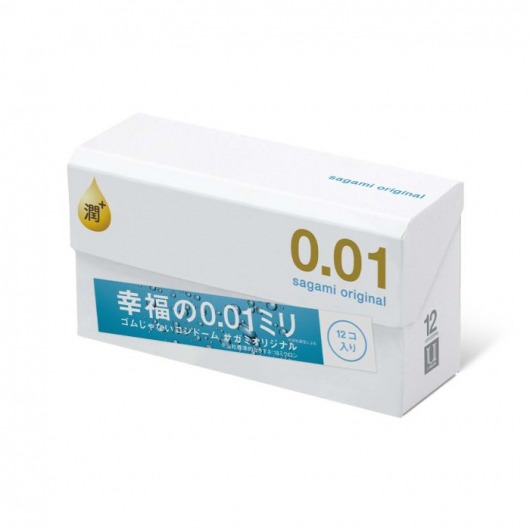 Увлажнённые презервативы Sagami Original 0.01 Extra Lub - 12 шт. - Sagami - купить с доставкой в Первоуральске