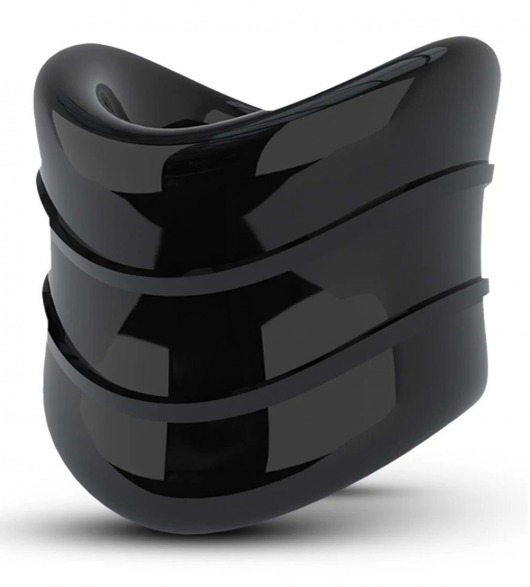 Черное эрекционное кольцо на мошонку Beef Ball Stretcher Snug X Long - Blush Novelties - в Первоуральске купить с доставкой