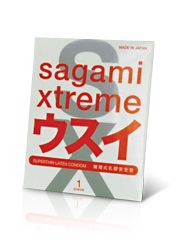 Ультратонкий презерватив Sagami Xtreme SUPERTHIN - 1 шт. - Sagami - купить с доставкой в Первоуральске