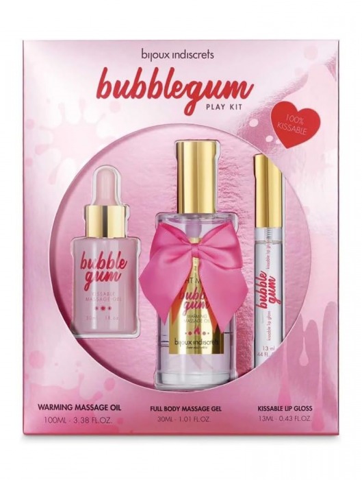 Набор средств для массажа и ласк Bubblegum Play Kit - Bijoux Indiscrets - купить с доставкой в Первоуральске