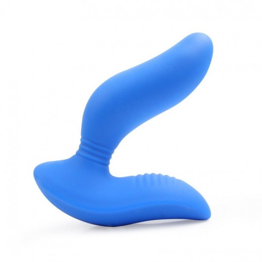 Синий вибромассажер простаты 3,5’’ Curve P-spot Massager - 12 см. - Erokay - в Первоуральске купить с доставкой