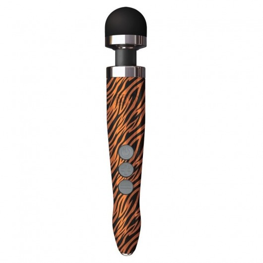 Беспроводной wand-вибратор Doxy Die Cast 3R с тигровым принтом на рукояти - 28 см. - Doxy в Первоуральске Беспроводной wand-вибратор Doxy Die Cast 3R с тигровым принтом на рукояти - 28 см. - Doxy