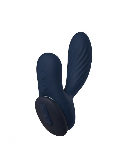 Темно-синий вибромассажер простаты Vick Neo 2 c функцией нагрева и пультом ДУ - Svakom - в Первоуральске купить с доставкой