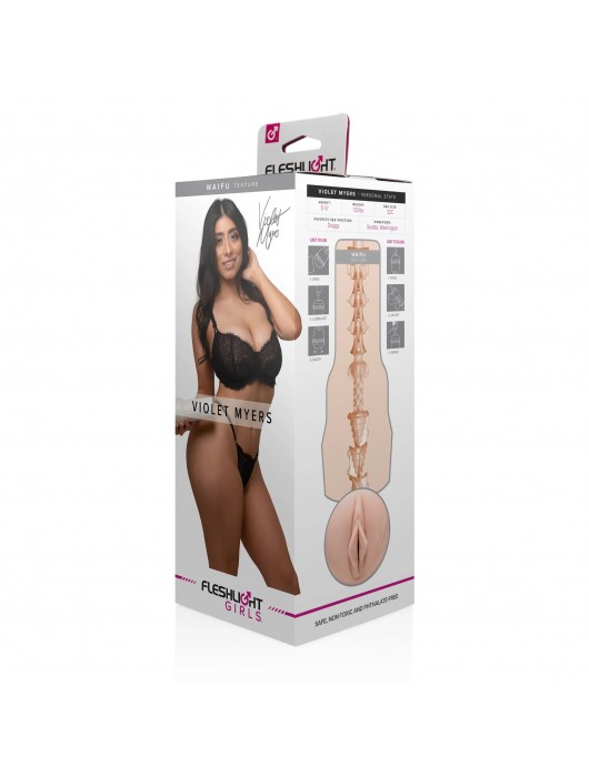 Мастурбатор-вагина Fleshlight Girls - Violet Myers Waifu - Fleshlight - в Первоуральске купить с доставкой