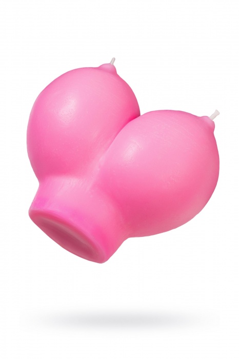 Розовая свеча «Сиськи» - 150 гр. - Pecado - купить с доставкой в Первоуральске