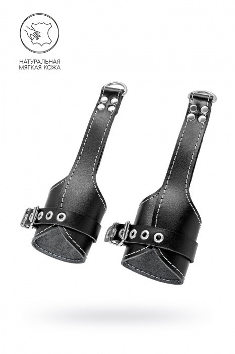 Черные подвесы с белой строчкой - Pecado - купить с доставкой в Первоуральске