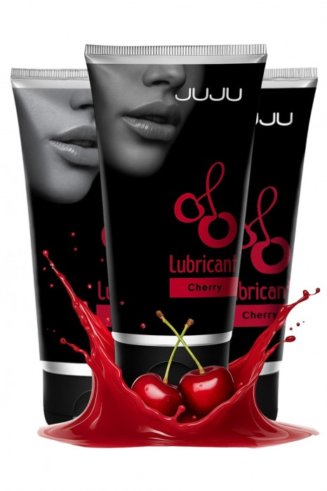 Набор из 3 съедобных лубрикантов JUJU со вкусом вишни - JuJu - купить с доставкой в Первоуральске Набор из 3 съедобных лубрикантов JUJU со вкусом вишни - JuJu - купить с доставкой в Первоуральске