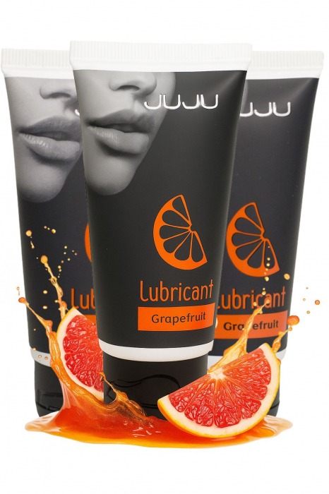 Набор из 3 съедобных лубрикантов JUJU со вкусом грейпфрута - JuJu - купить с доставкой в Первоуральске