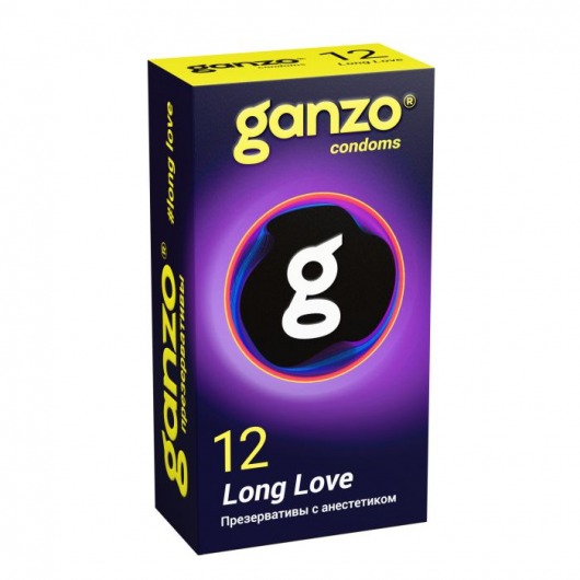 Презервативы с анестетиком для продления удовольствия Ganzo Long Love - 12 шт. - Ganzo - купить с доставкой в Первоуральске