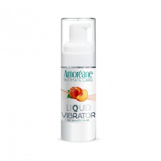 Жидкий вибратор со вкусом персика Amoreane Peach - 30 мл. - Amoreane - купить с доставкой в Первоуральске