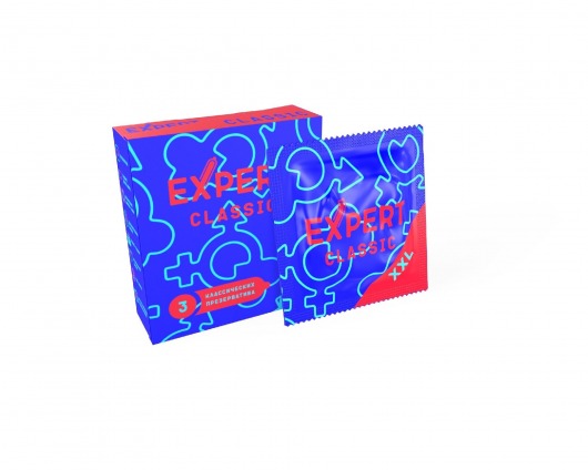 Презервативы увеличенного размера Expert Classic XXL - 3 шт. - Expert - купить с доставкой в Первоуральске