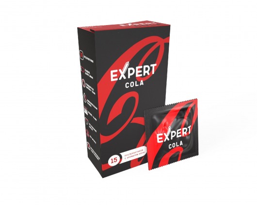 Презервативы с ароматом колы Expert Cola - 15 шт. - Expert - купить с доставкой в Первоуральске