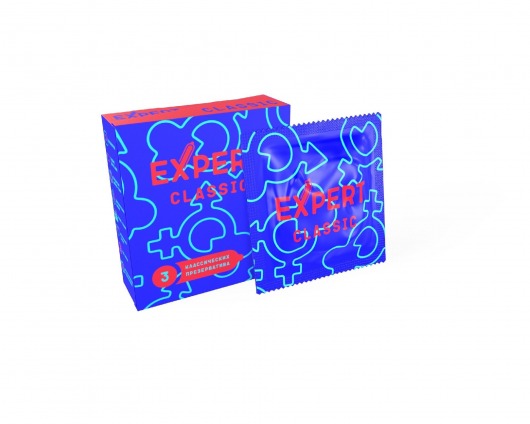 Классические презервативы Expert Classic - 3 шт. - Expert - купить с доставкой в Первоуральске