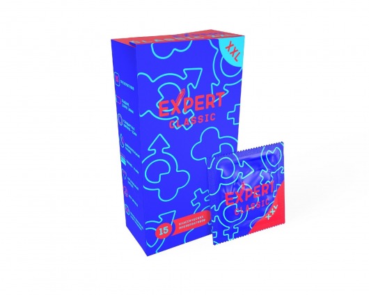 Презервативы увеличенного размера Expert Classic XXL - 15 шт. - Expert - купить с доставкой в Первоуральске