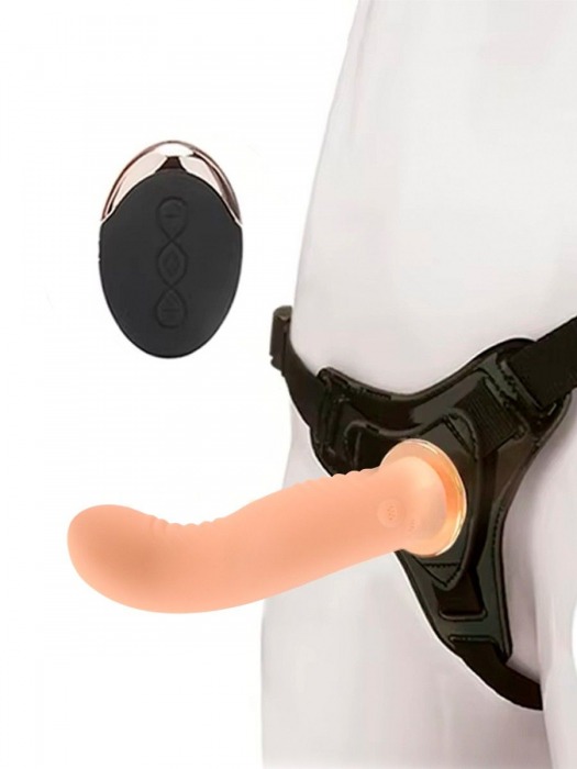 Женский вибрострапон со съемной насадкой и пультом ДУ - Erokay - купить с доставкой в Первоуральске