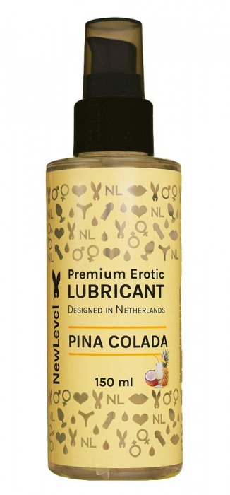 Ароматизированный лубрикант на водной основе NewLevel Pina Colada - 150 мл. - NewLevel - купить с доставкой в Первоуральске