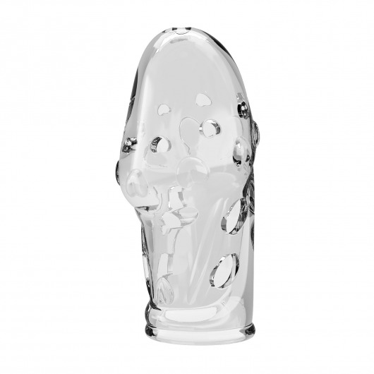 Прозрачная насадка на пенис Booker - 8 см. - Baile - в Первоуральске купить с доставкой