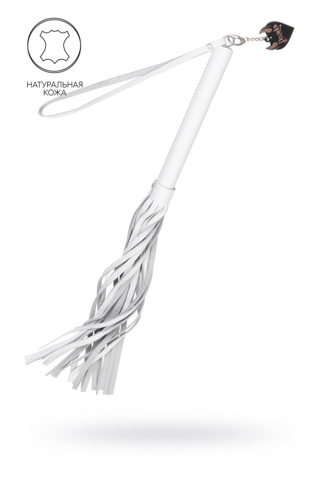 Белая кожаная плеть - 50 см. - Pecado - купить с доставкой в Первоуральске