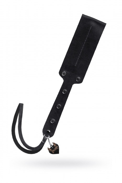 Черный кожаный пэддл - 32 см. - Pecado - купить с доставкой в Первоуральске