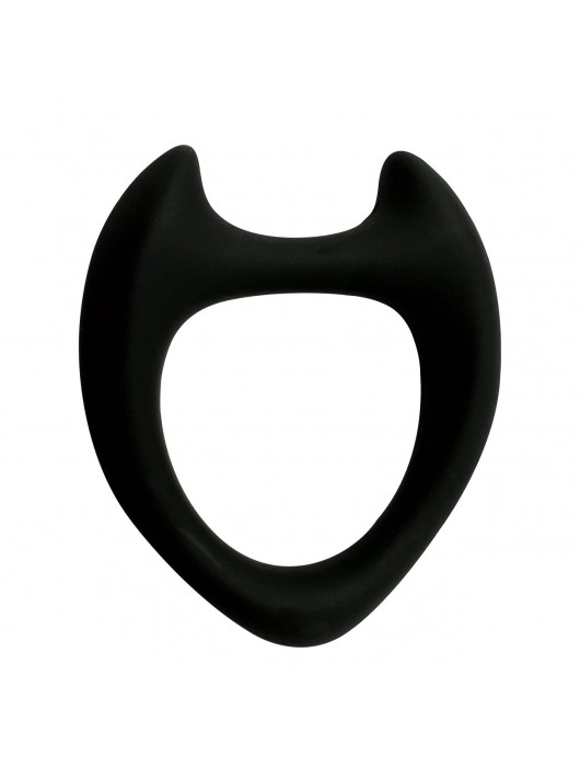 Черное эрекционное кольцо с рожками Wooomy Toro M - Adrien Lastic - в Первоуральске купить с доставкой