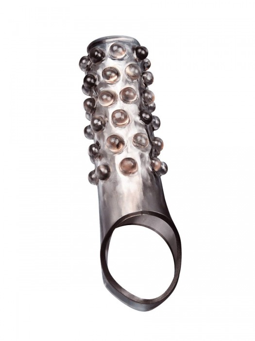 Дымчатая насадка на пенис с выпуклостями - 11 см. - Sex Expert - в Первоуральске купить с доставкой